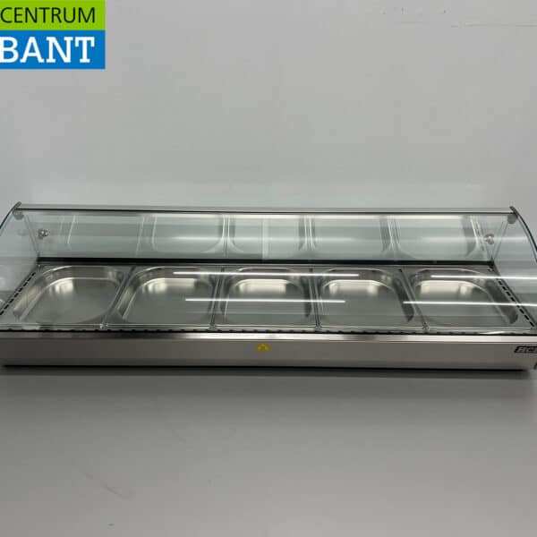 HCB Warmhoudvitrine 5 x 1/2 GN/gastronorm 85 liter 230V Horeca