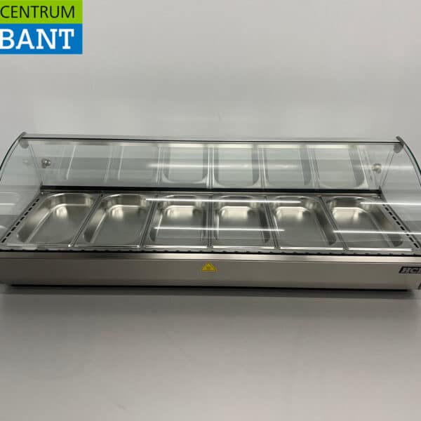 HCB Warmhoudvitrine 6 x 1/3 GN 68 liter 230V Horeca
