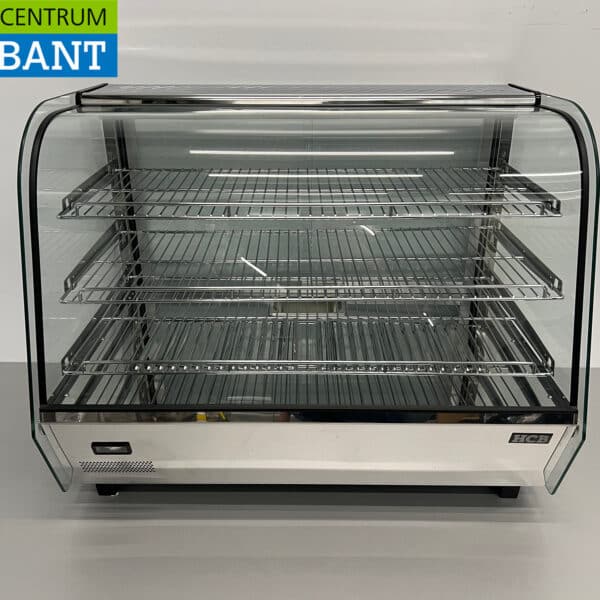 HCB RVS Luxe warmhoudvitrine 160 liter 86 cm 230V Horeca