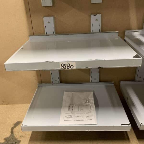 HCB RVS Dubbel wandschap schap Basic-line 60 x 40 cm Horeca