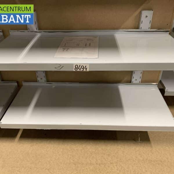 HCB RVS Dubbel wandschap schap 100 x 40 cm Basic-line Horeca
