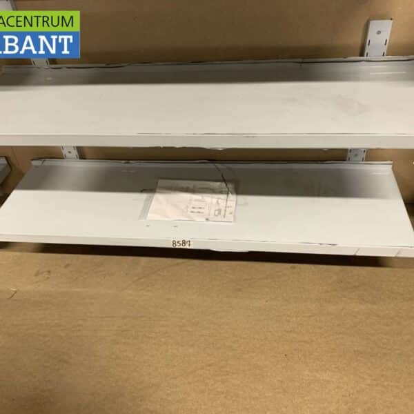 HCB RVS Dubbel wandschap schap Basic-line 140 x 40 cm Horeca