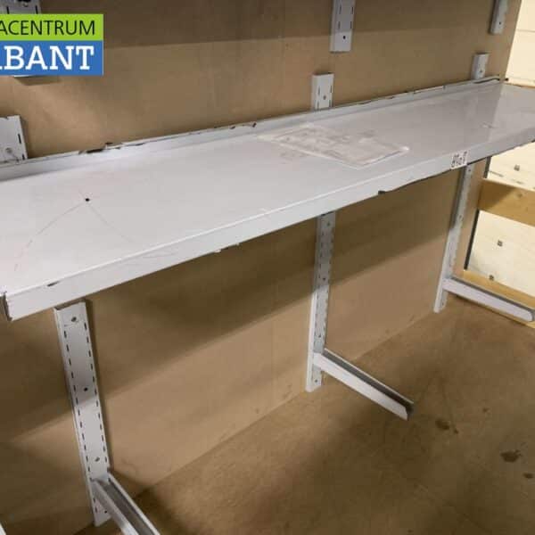 HCB RVS Wandschap schap 200 x 40 cm Basic-line Horeca