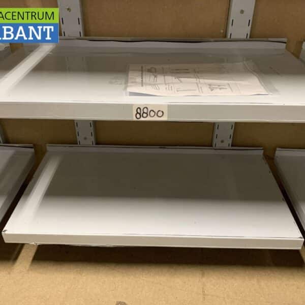 HCB RVS Dubbel wandschap schap 80 x 40 cm Basic-line Horeca