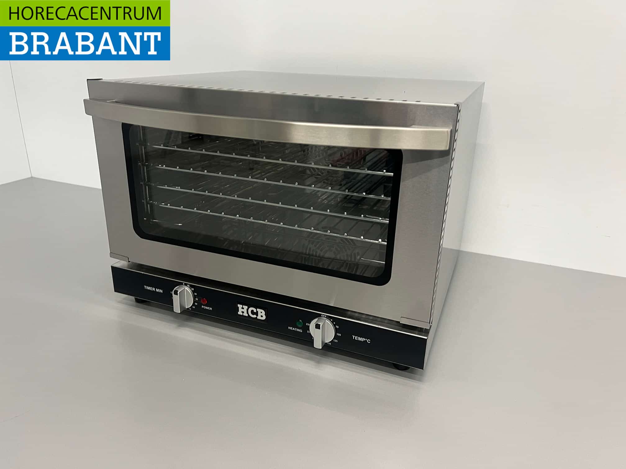 HCB RVS Heteluchtoven Convectie Oven Afbakoven 47 liter 230V Horeca - Afbeelding 2