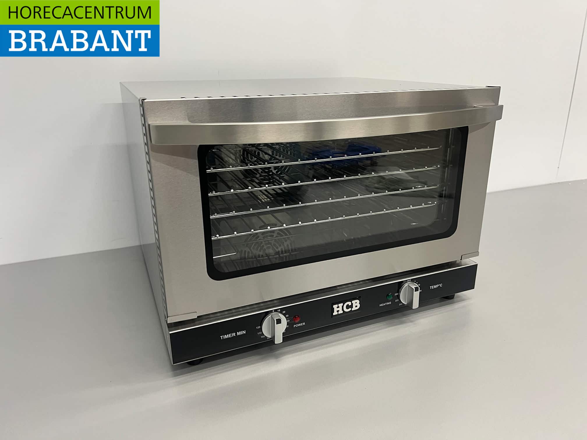 HCB RVS Heteluchtoven Convectie Oven Afbakoven 47 liter 230V Horeca - Afbeelding 3