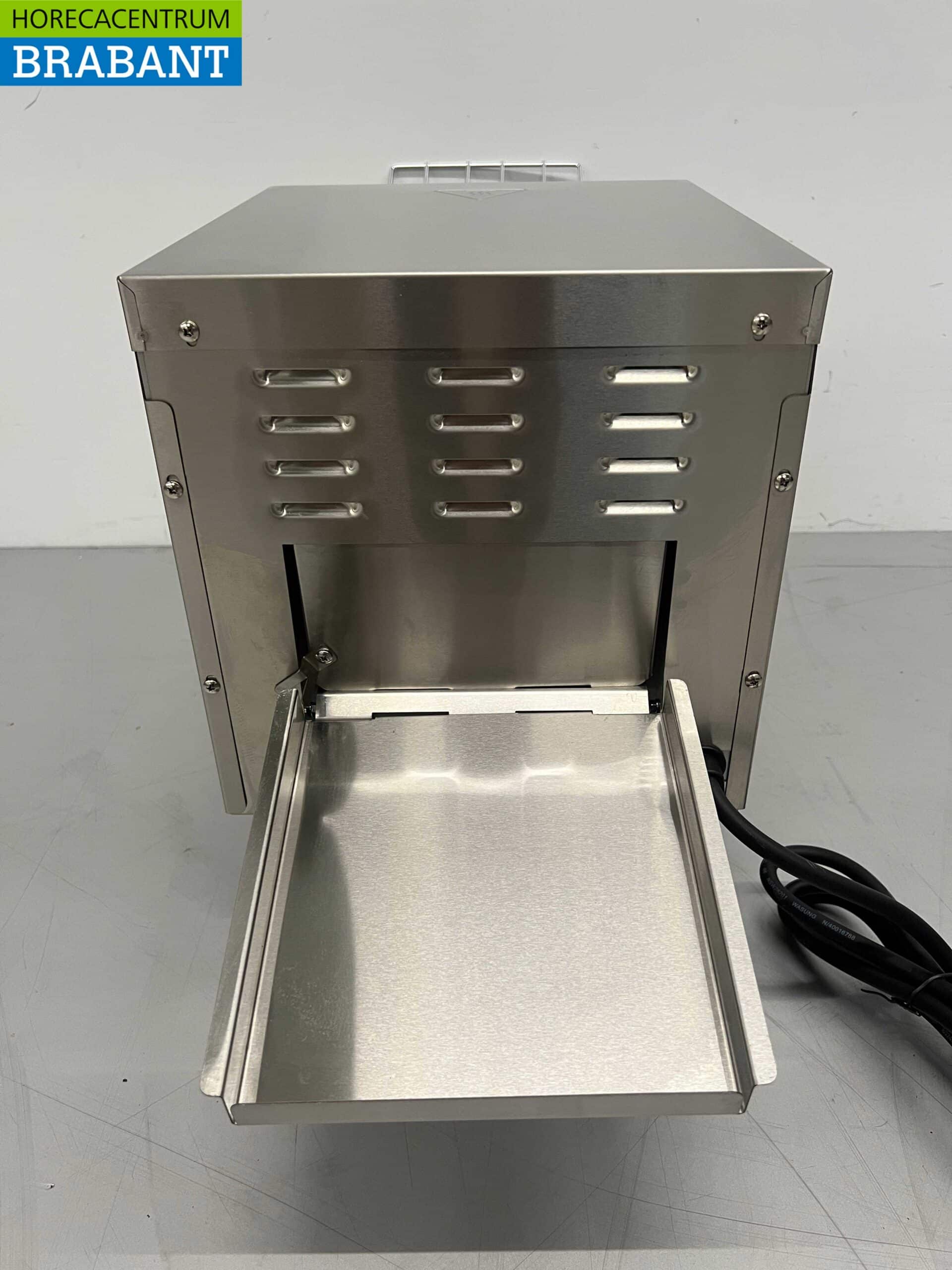 RVS Doorloop toaster Broodrooster Conveyor oven 150 stuks 230V Horeca - Afbeelding 8