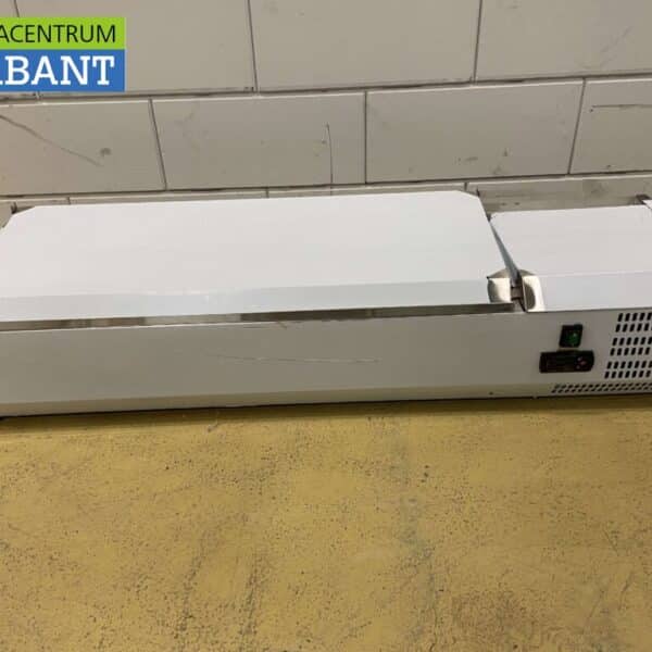 HCB RVS Opzetvitrine Opzet koelvitrine saladière 5 x 1/4 GN 120 cm Horeca