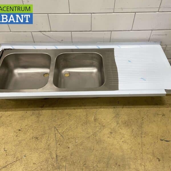 RVS Spoelblad Spoelbak 180 x 70 cm Horeca
