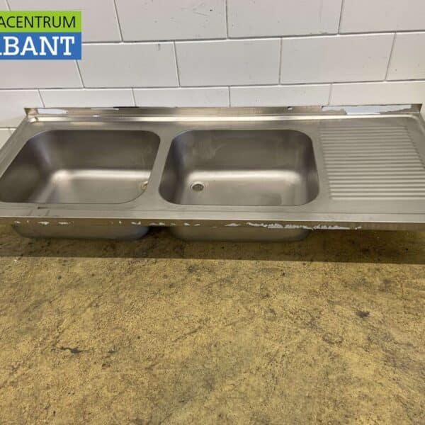 RVS Spoelblad Dubbele spoelbakken 180 x 70 cm Horeca