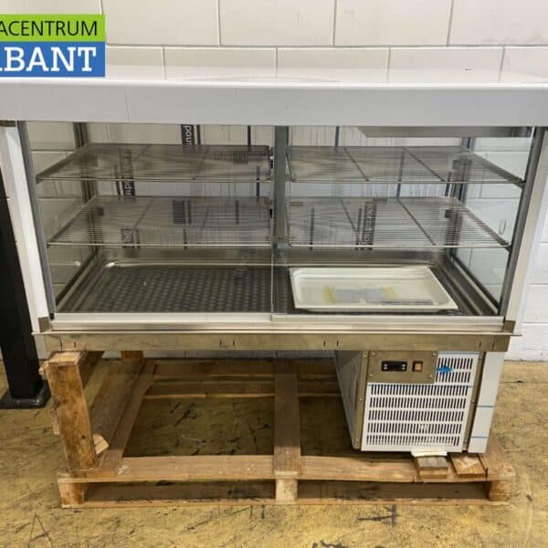 RVS Meastro Drop-in Inbouw Koelvitrine 148 cm 230V Horeca