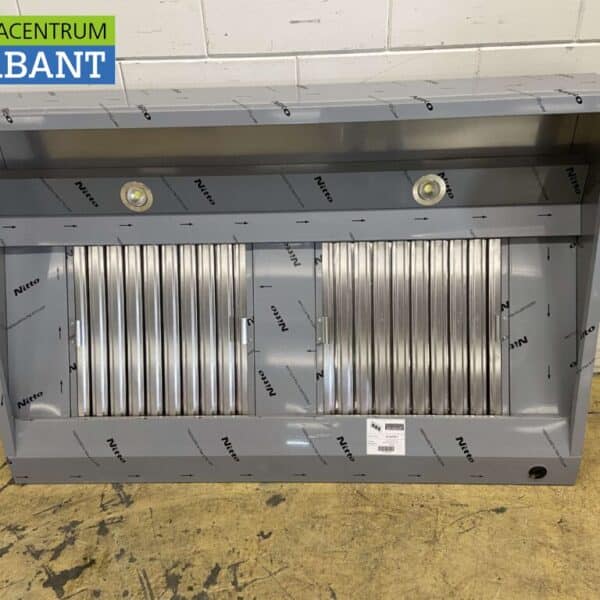 HCB RVS Afzuigkap Dampkap met lamellen filters Premium-line 150 cm Schuin model Horeca