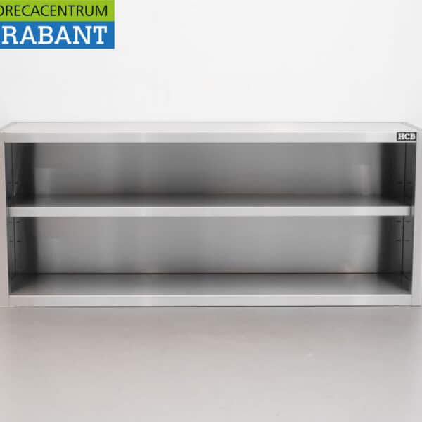 HCB RVS Wandkast Kast Open model 160 cm Horeca