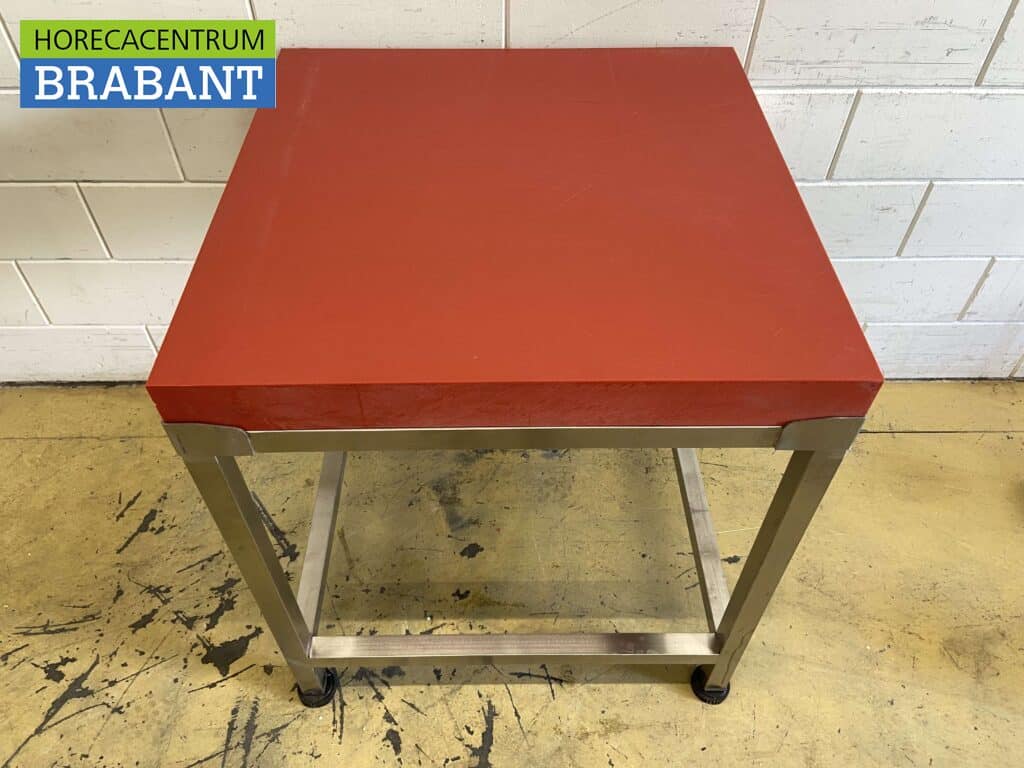 HCB RVS Polyethylene PE Hakblok 80 x 80 cm Horeca Slagerij - Afbeelding 2
