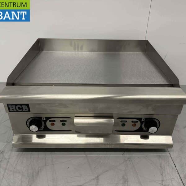 HCB RVS Grillplaat Bakplaat Gladde bakplaat 60 cm 400V Horeca