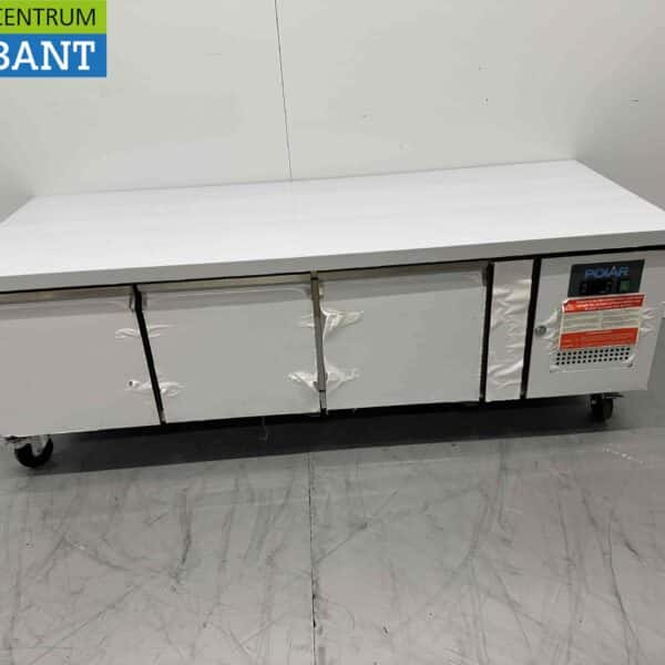 RVS Polar Koelwerkbank 3 deuren 179,5 cm 230V Horeca