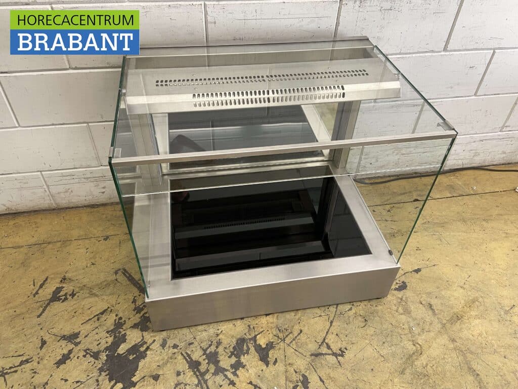 RVS Ubert Warmhoudvitrine Bj. 2020 80 cm 230V Horeca - Afbeelding 4