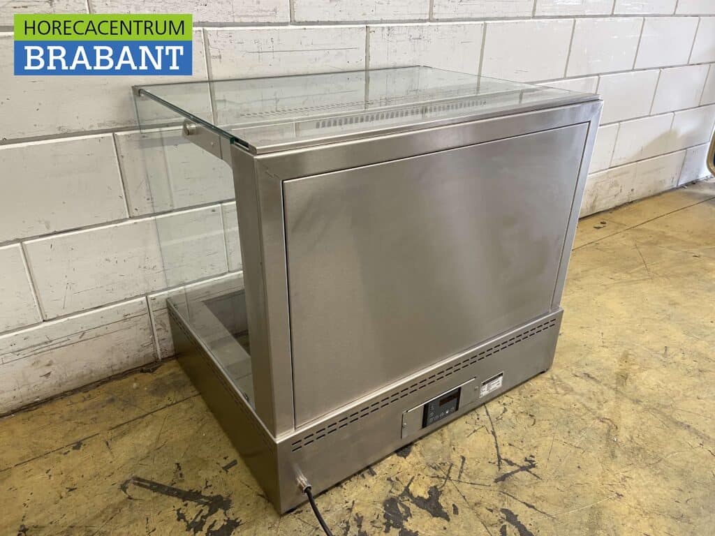 RVS Ubert Warmhoudvitrine Bj. 2020 80 cm 230V Horeca - Afbeelding 7