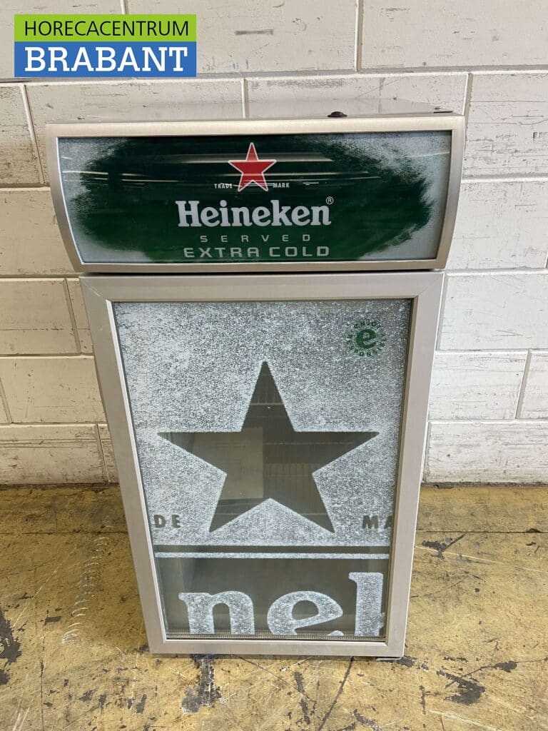 Heineken Cold Equip Glasdeur Glazen deur Display Vrieskast Vriezer 66 liter 230V Horeca