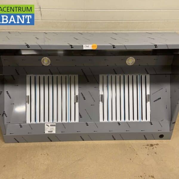 HCB RVS Afzuigkap Dampkap met lamellen filters Premium-line 160 cm Box model Horeca