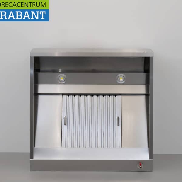 HCB RVS Afzuigkap Dampkap met lamellen filters Premium-line 100 cm schuin model Horeca