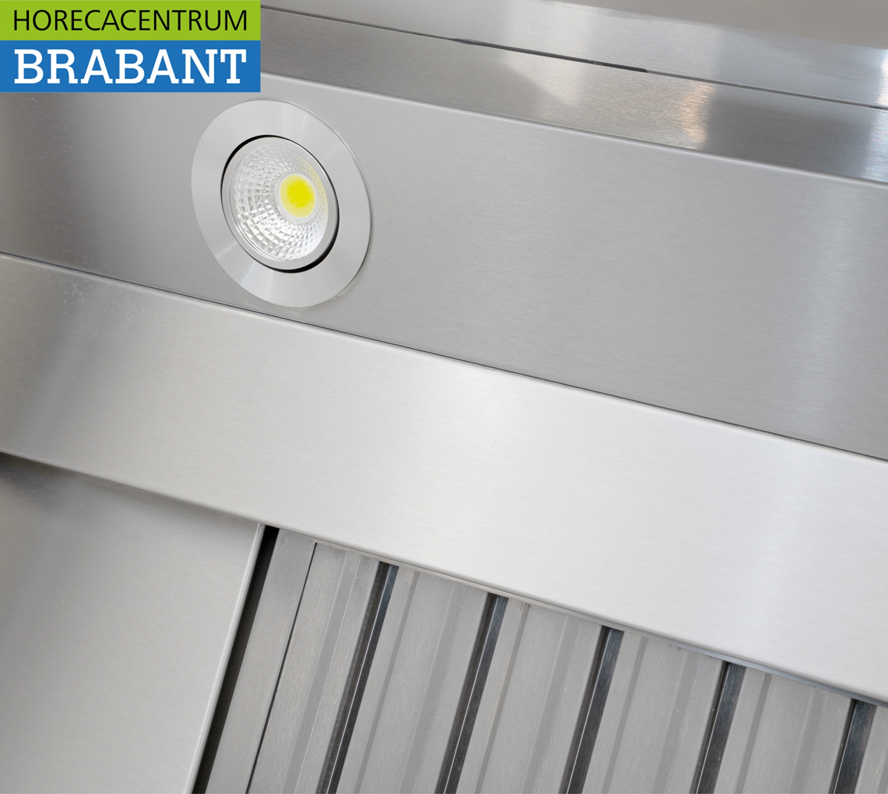HCB RVS Afzuigkap Dampkap met lamellen filters Premium-line 100 cm schuin model Horeca - Afbeelding 5