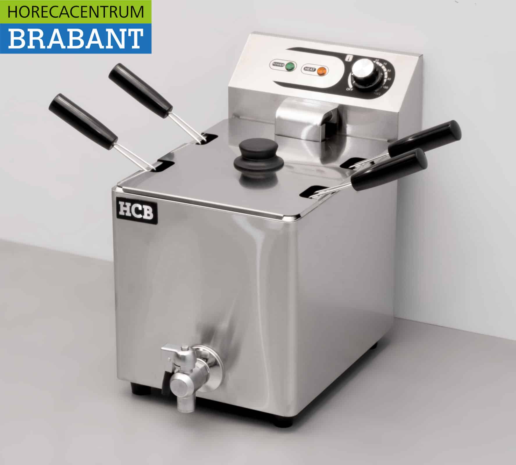 HCB RVS Elektrische pastakoker Pasta 8 liter 4 mandjes 230V Horeca - Afbeelding 2