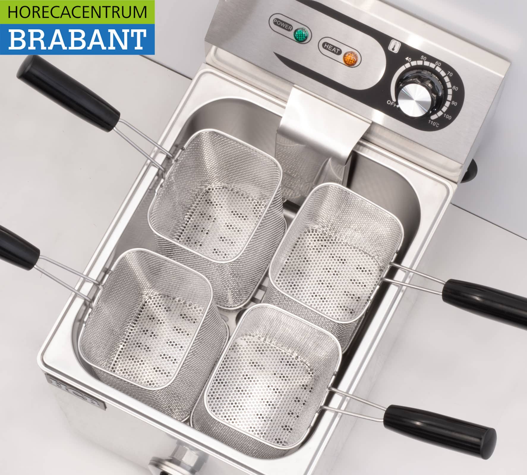 HCB RVS Elektrische pastakoker Pasta 8 liter 4 mandjes 230V Horeca - Afbeelding 5