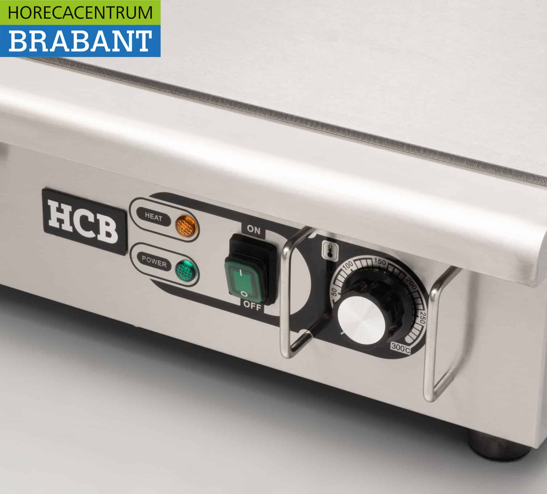 HCB RVS Grillplaat Bakplaat Glad 55 cm 230V Horeca - Afbeelding 5