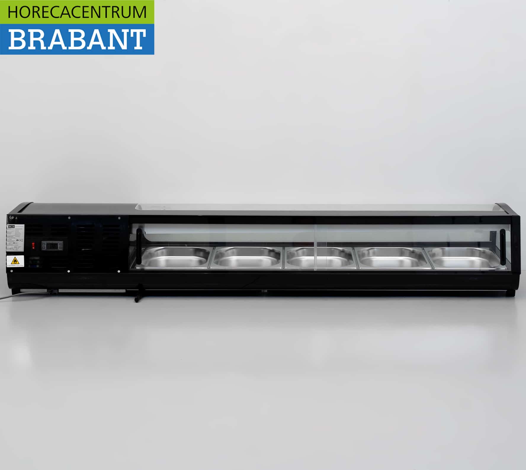 HCB Sushivitrine Tapasvitrine Opzet koelvitrine 5 x 1/2 GN 180 cm 230V Horeca - Afbeelding 7