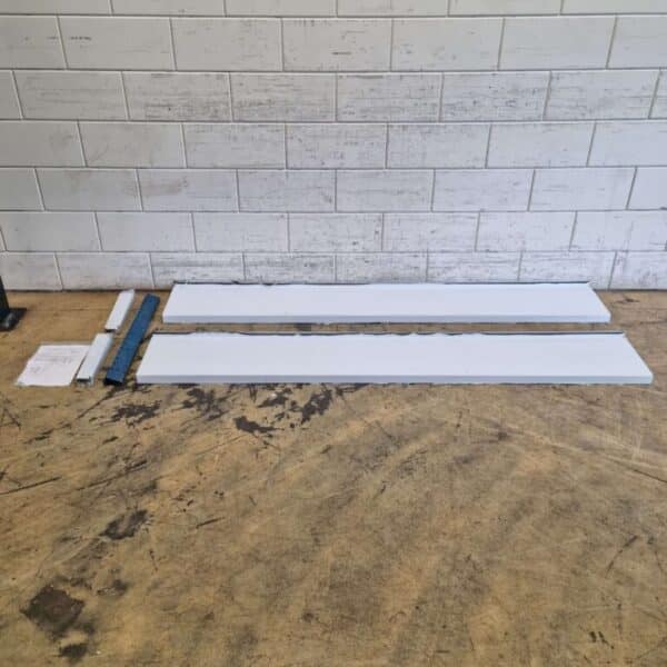 RVS Dubbel Wandschap schap 200 x 30 cm Horeca