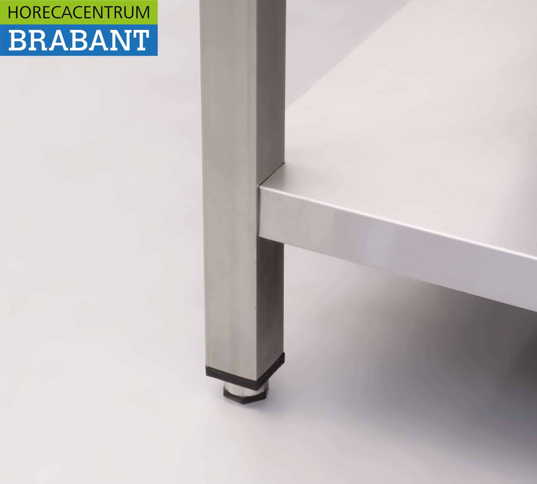 HCB RVS Spoeltafel dubbele spoelbakken Premium-line Gelast model 180 cm Horeca - Afbeelding 9