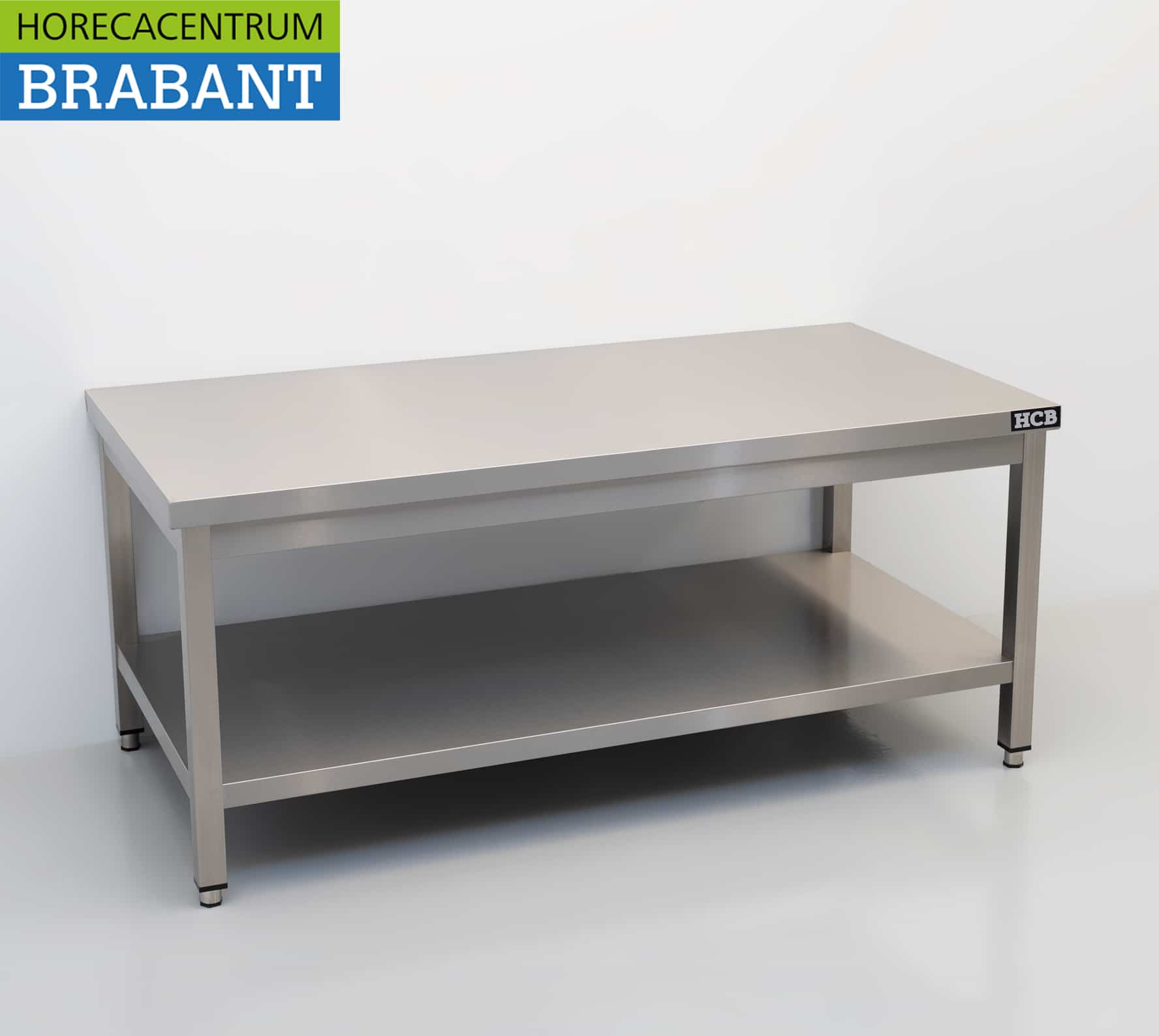 HCB RVS Werktafel Tafel Premium-line 140 x 70 x 60 cm Horeca - Afbeelding 3