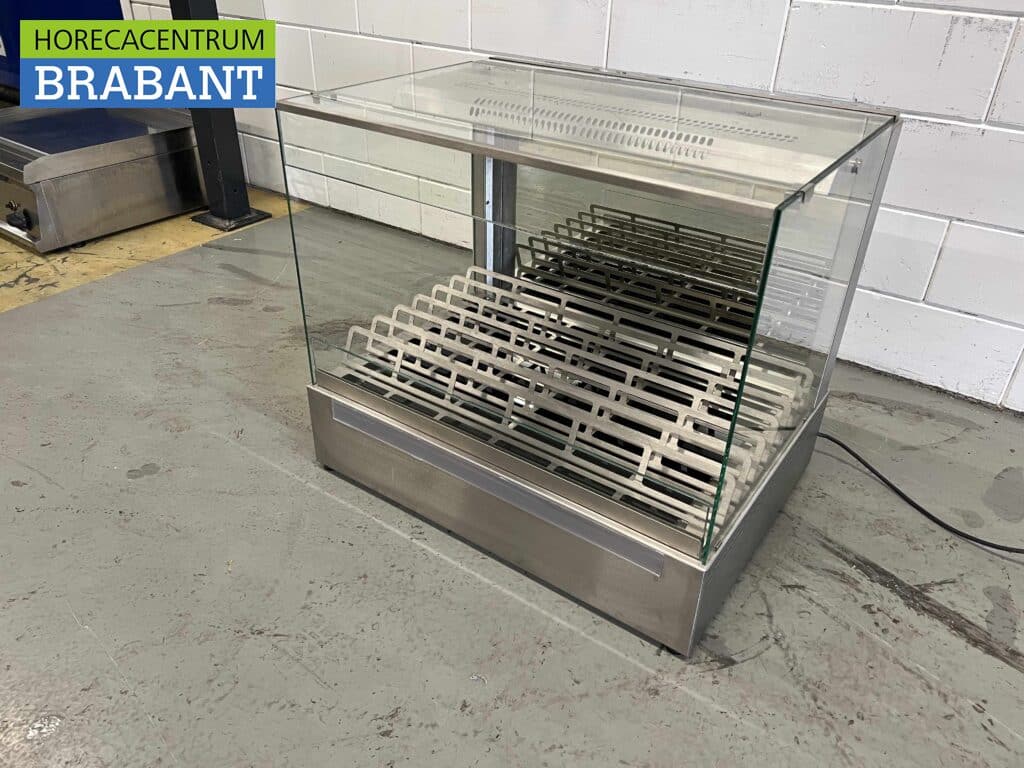 RVS Ubert Warmhoudvitrine Bj. 2020 80 cm 230V Horeca - Afbeelding 3