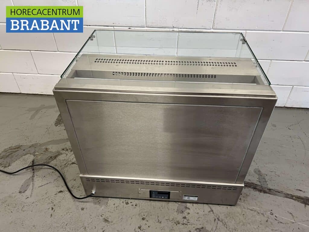 RVS Ubert Warmhoudvitrine Bj. 2020 80 cm 230V Horeca - Afbeelding 4