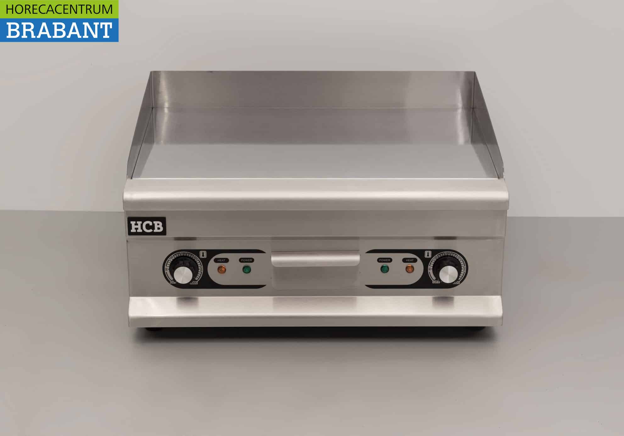 HCB RVS Spiegel Grillplaat Bakplaat Chroom bakplaat 60 cm 400V Horeca