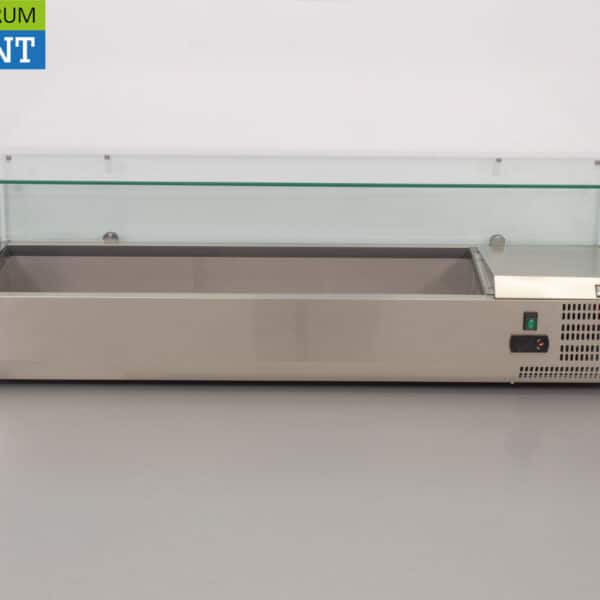 HCB RVS Opzetvitrine Opzet koelvitrine saladière 6 x 1/3 140 cm Horeca