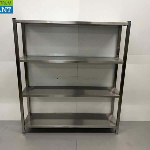 HCB RVS Opbergrek Rek Stelling Premium-line 160 x 40 x 180 cm Horeca