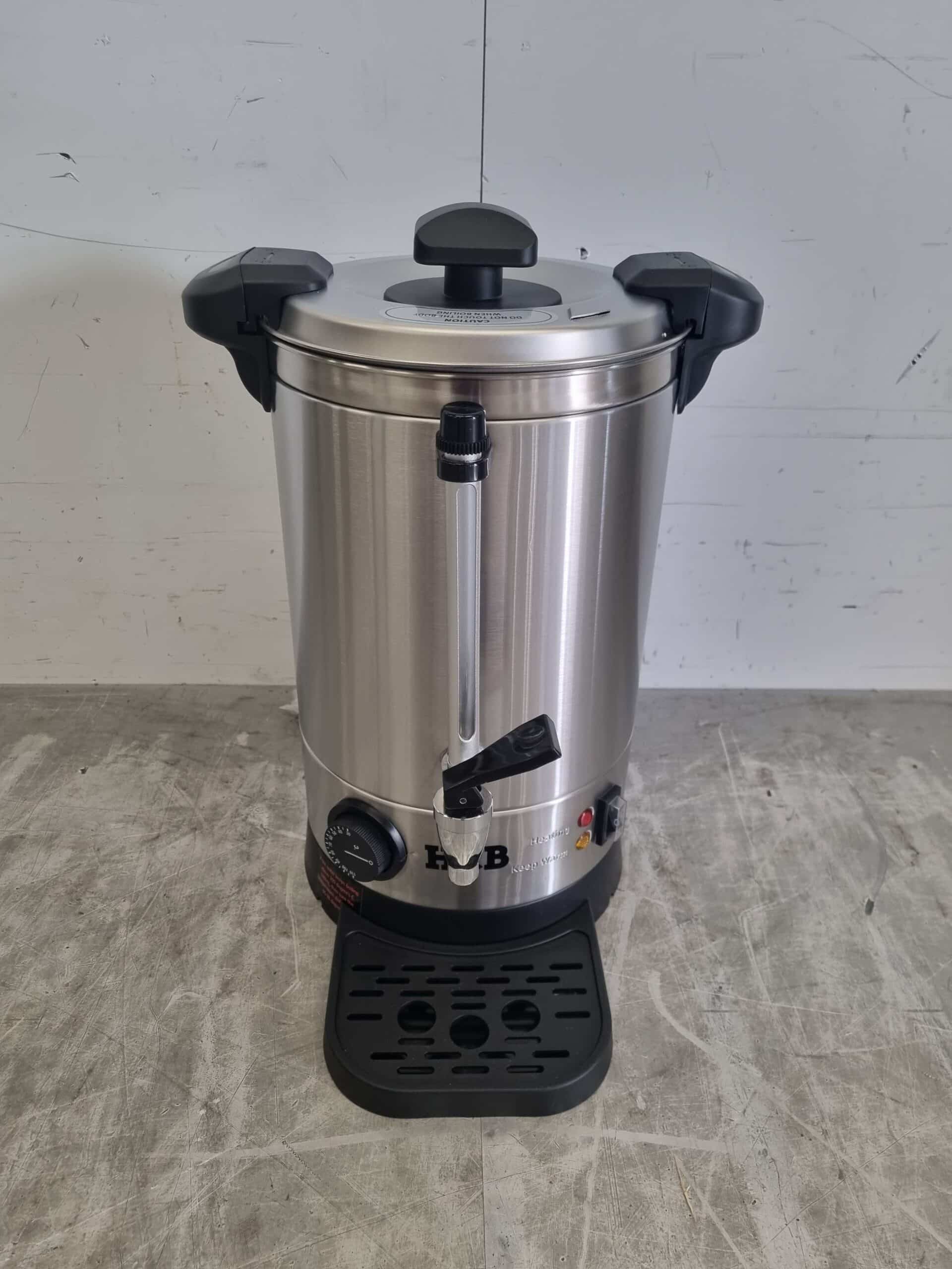 HCB RVS Dubbelwandige Waterkoker Boiler met lekbak 6,3 liter 230V Horeca