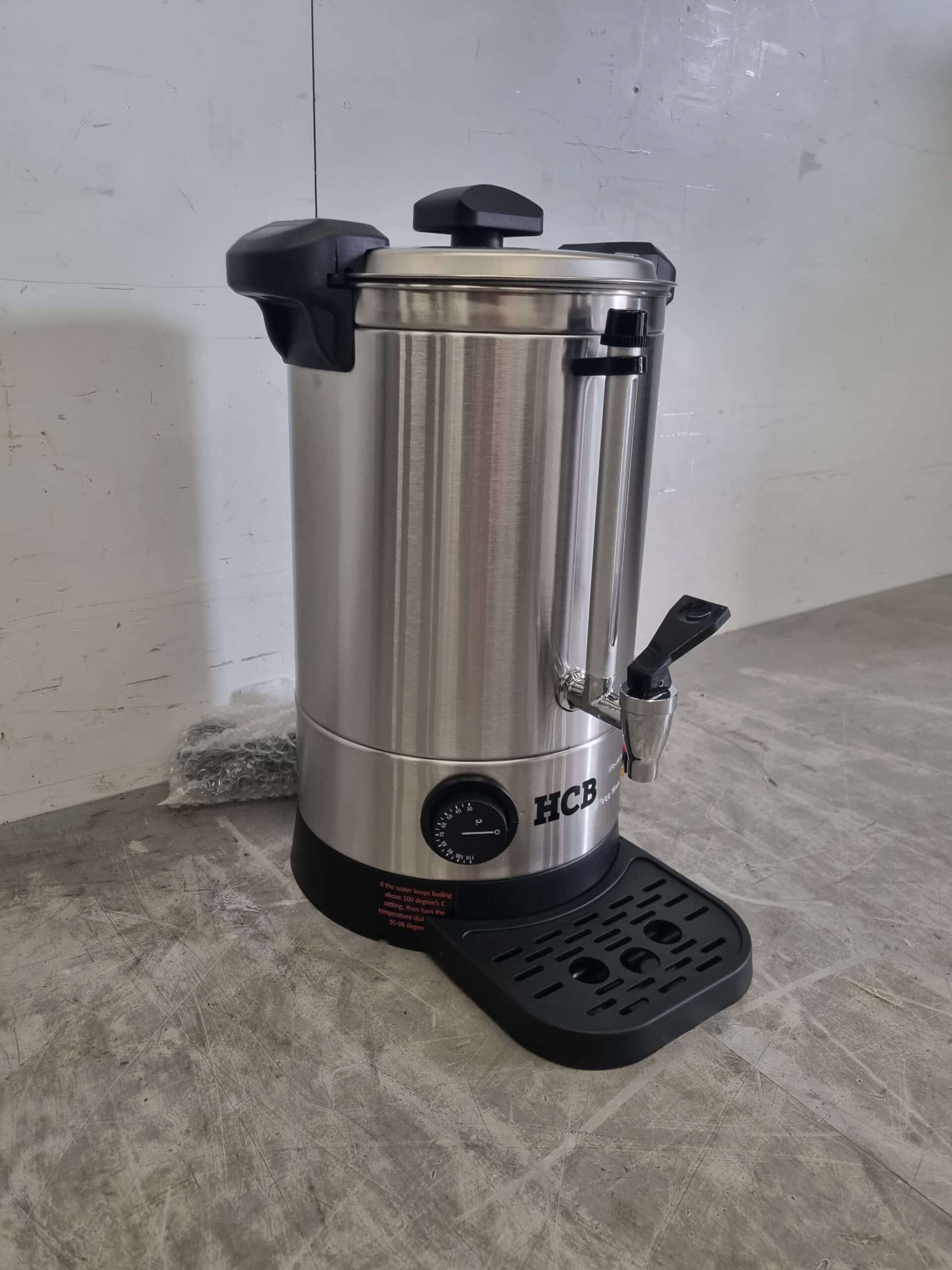 HCB RVS Dubbelwandige Waterkoker Boiler met lekbak 6,3 liter 230V Horeca - Afbeelding 2