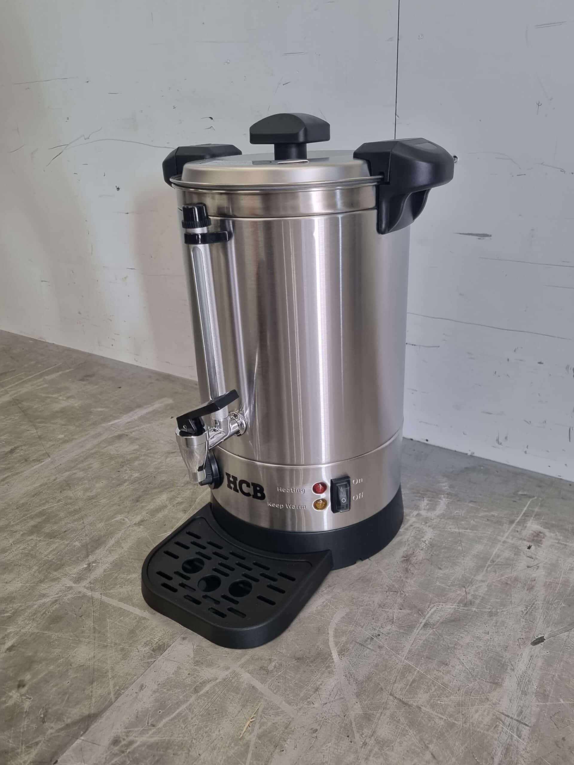 HCB RVS Dubbelwandige Waterkoker Boiler met lekbak 6,3 liter 230V Horeca - Afbeelding 3
