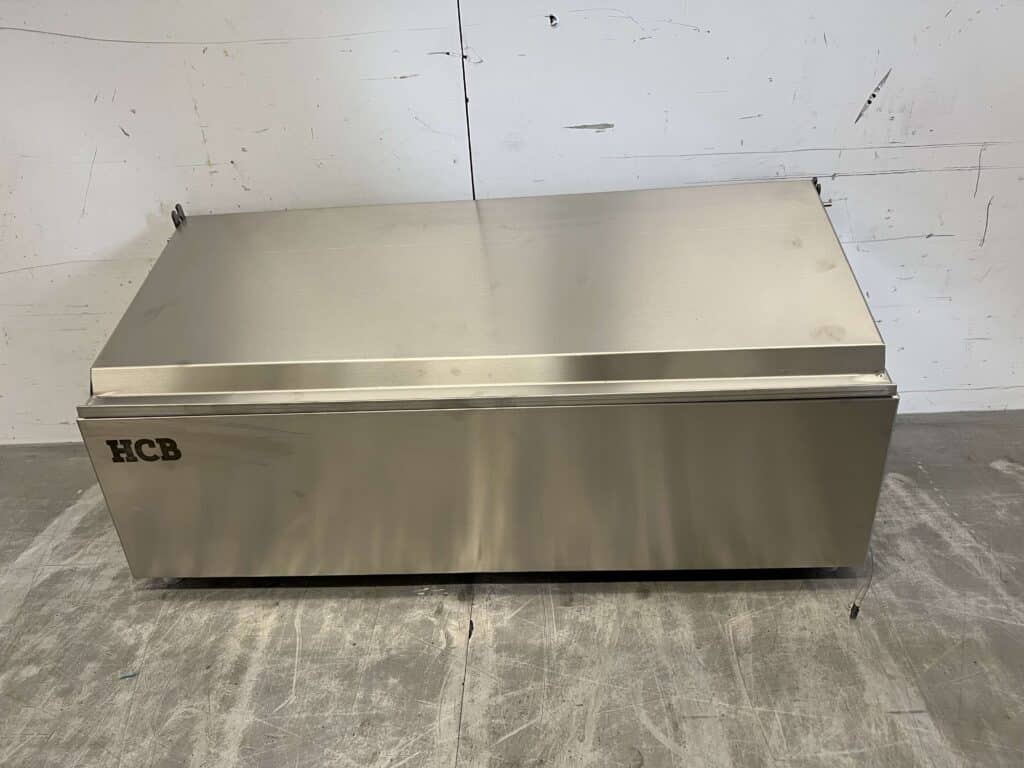HCB RVS GN bakhouder met deksel 3 x 1/6 gastronorm GN 54,5 cm Horeca