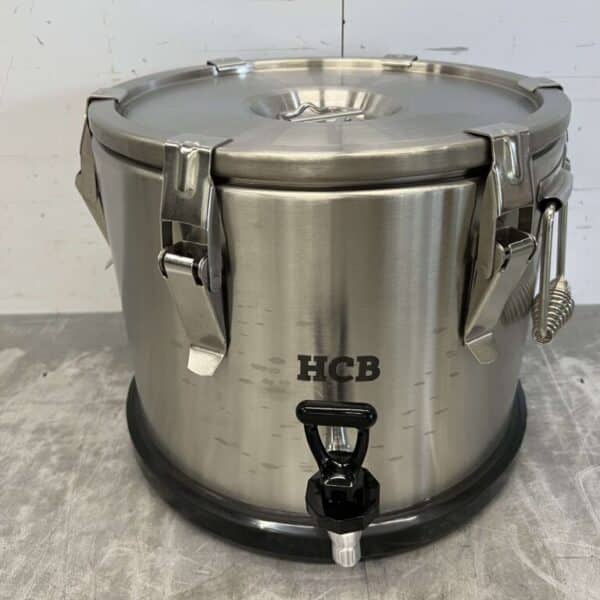 HCB RVS Geisoleerde draagbare container met aftapkraan 15 liter Horeca