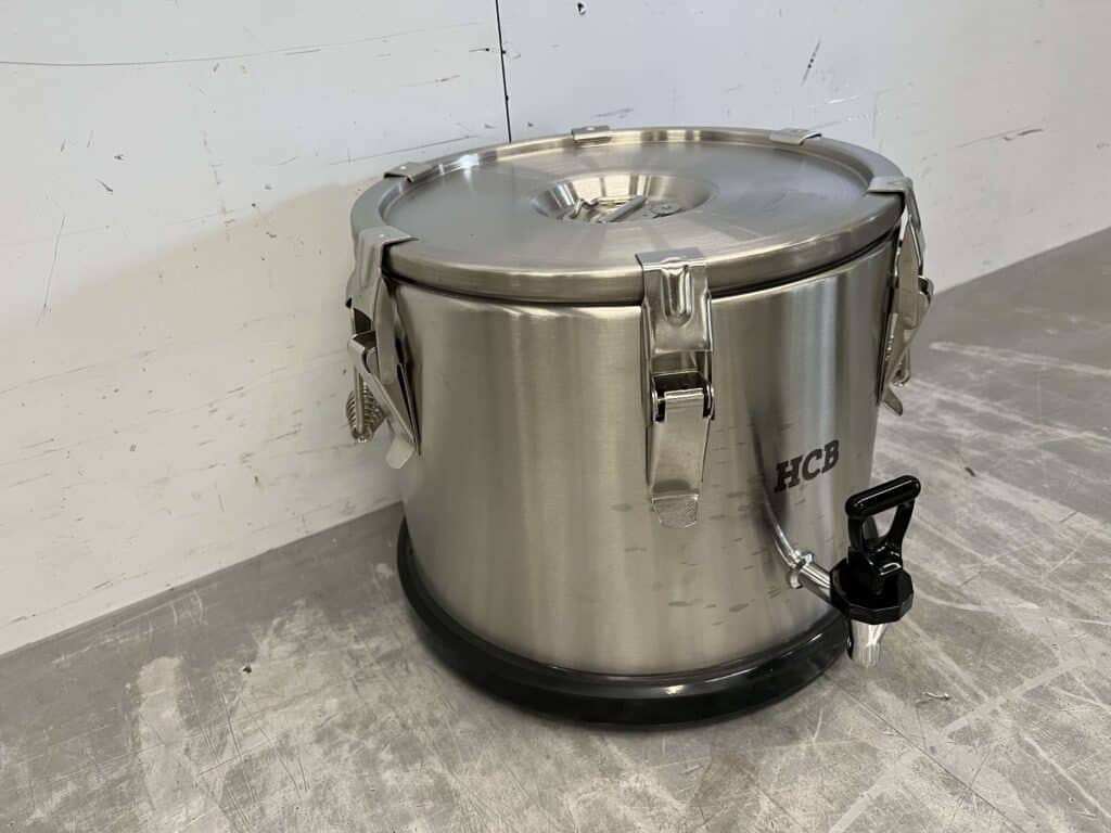 HCB RVS Geisoleerde draagbare container met aftapkraan 15 liter Horeca - Afbeelding 3
