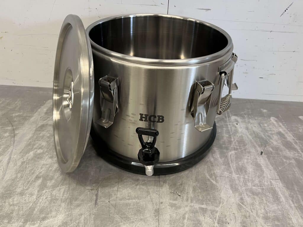 HCB RVS Geisoleerde draagbare container met aftapkraan 15 liter Horeca - Afbeelding 5