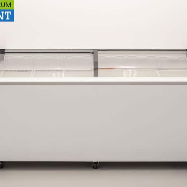 HCB Winkelvriezer Vriezer Vrieskist met glazen schuifdeksels 545 liter 230V Horeca