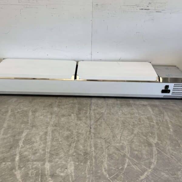 HCB RVS Opzetvitrine Opzet koelvitrine saladière 9 x 1/3 GN 200 cm Horeca