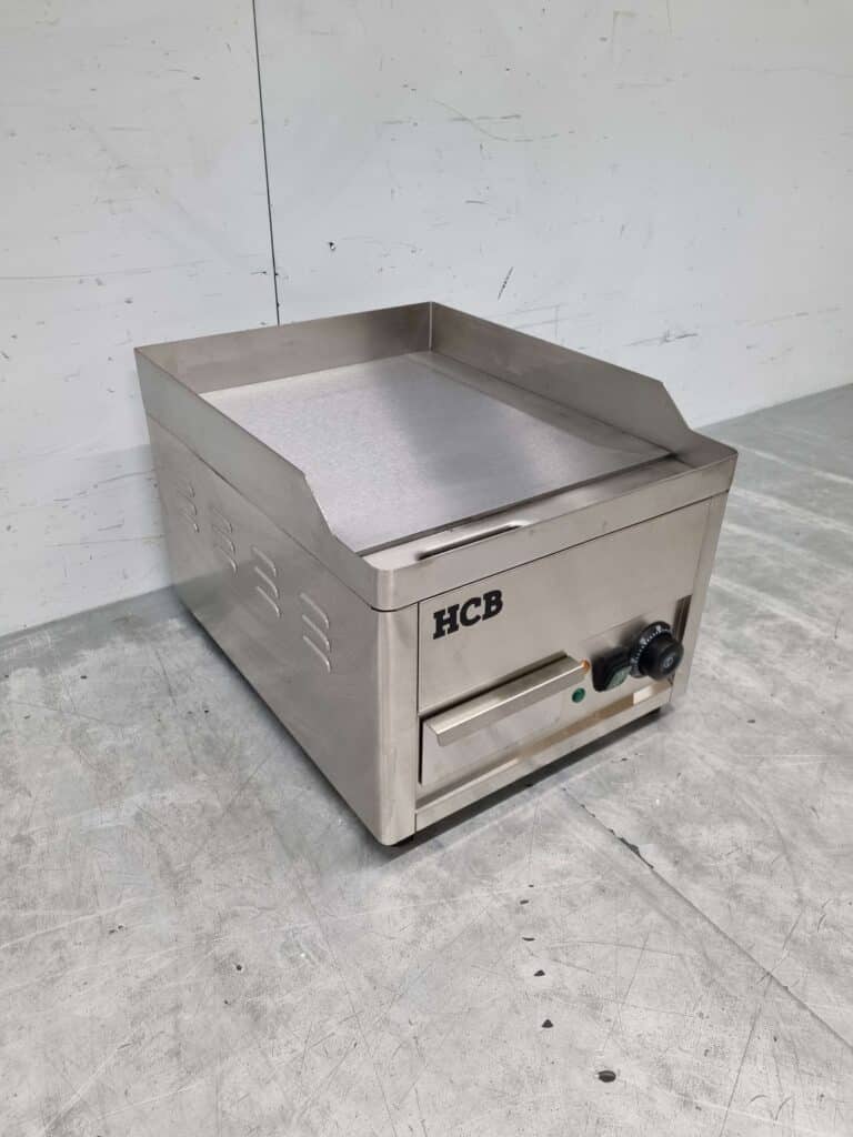 HCB RVS Bakplaat Grillplaat 36 cm 3 kW 230V Horeca - Afbeelding 2