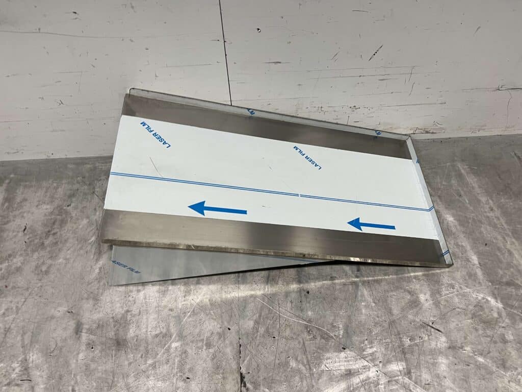 RVS Aanvoerplaat Uitlekplaat Giorik friteuse oliebollenfriteuse visfriteuse 77 cm Horeca - Afbeelding 2