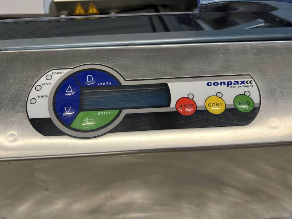 RVS Conpax Klappack Novus Vleeswareninpakmachine Inpakmachine 230V Slagerij Horeca - Afbeelding 5
